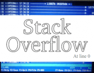 Troubleshooting Stack Overflow at line 0